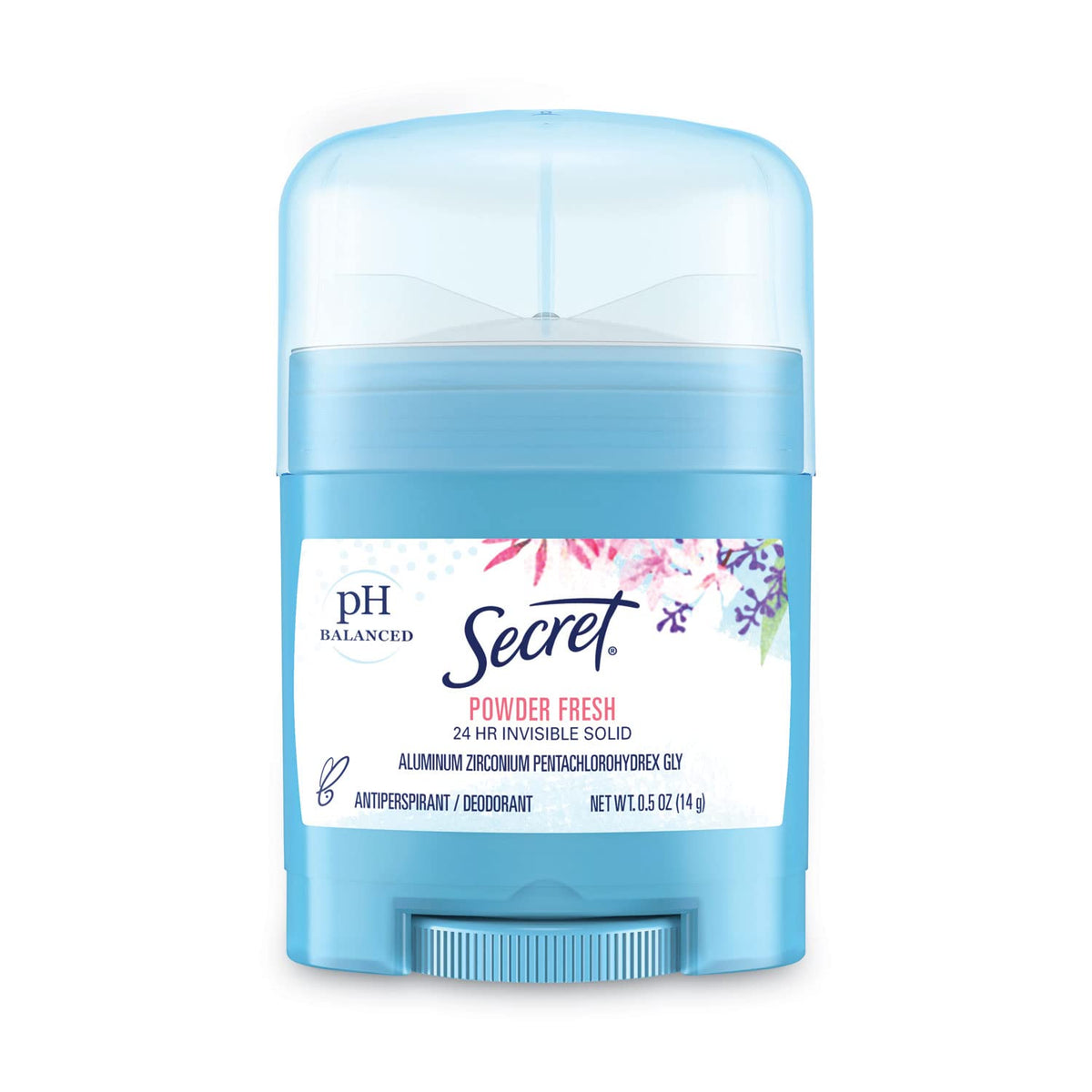 SECRET Powder Fresh Invisible Solid Deodorant - Travel Size, 2-Pack (0.5 oz each)