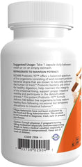 مكملات NOW Foods، Probiotic-10™، 100 Billion، مع 10 سلالات بروبيوتيك، خالية من منتجات الألبان والصويا والغلوتين، تم التحقق من السلالة، 60 كبسولة نباتية 