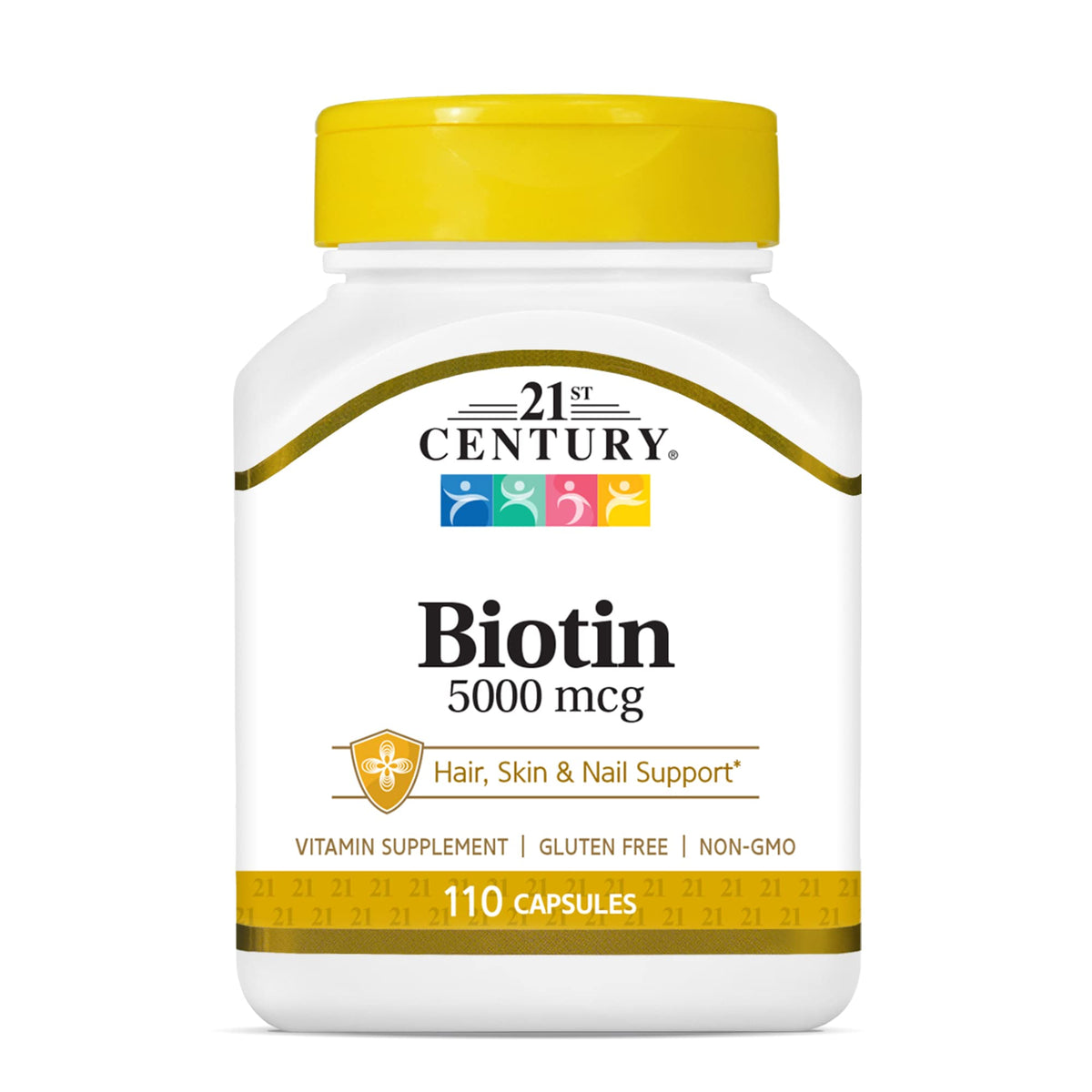 21st Century Super Potency Biotin - 5000 mcg, 110 Capsules