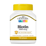 21st Century Super Potency Biotin - 5000 mcg, 110 Capsules