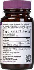 Bluebonnet Nutrition Vitamin A 10,000 IU from Deep Sea, Cold Water, Fish Oil - For Eye Health & Immune Function* - Gluten Free - Dairy Free - Molecularly Distilled - 100 Softgels - 100 Servings