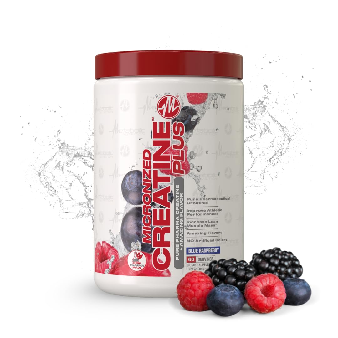 Metabolic Nutrition Micronized Creatine Plus 420g Blue Raspberry - Enhanced Muscle Performance & Recovery