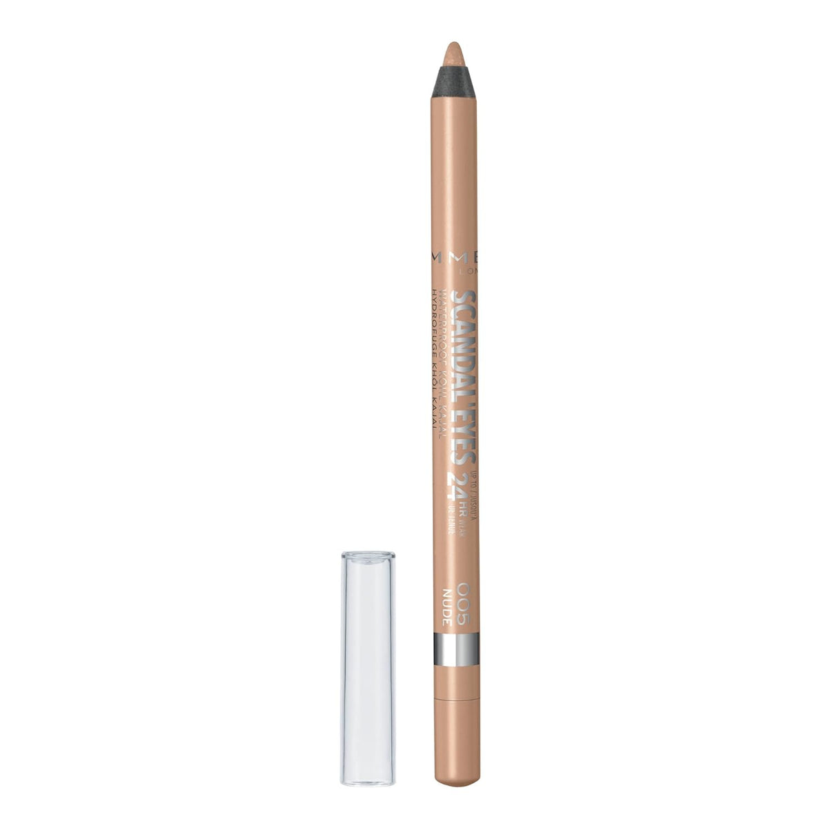 Rimmel London Scandaleyes Waterproof Kohl Kajal Liner - Nude - Intense Color & Long-lasting Wear