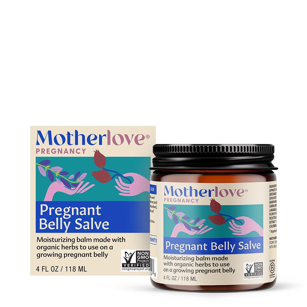 Motherlove Organic Pregnant Belly Salve for Stretch Marks (4 oz)