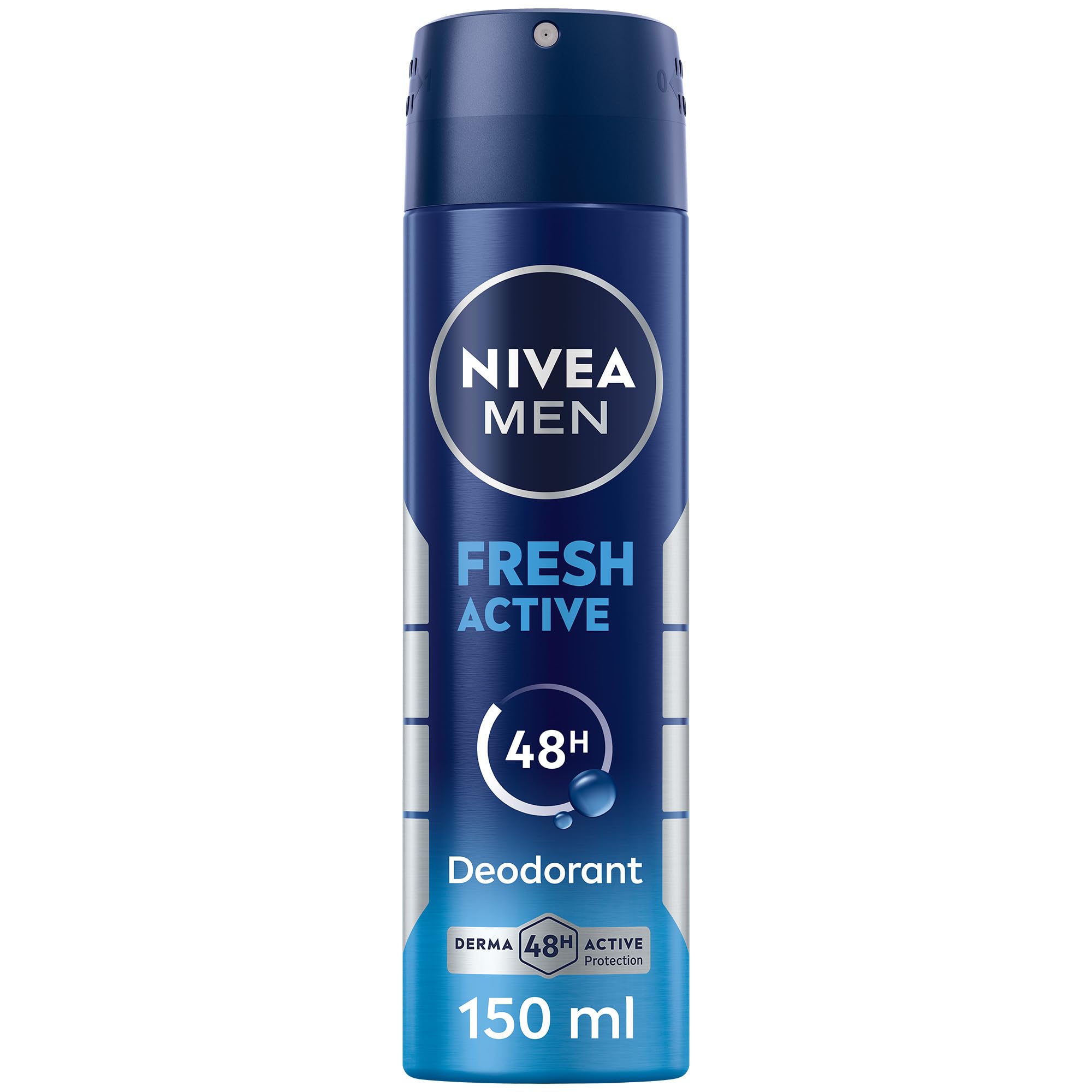 NIVEA MEN Fresh Active Antibacterial Deodorant Spray - 48H Protection, 150ml