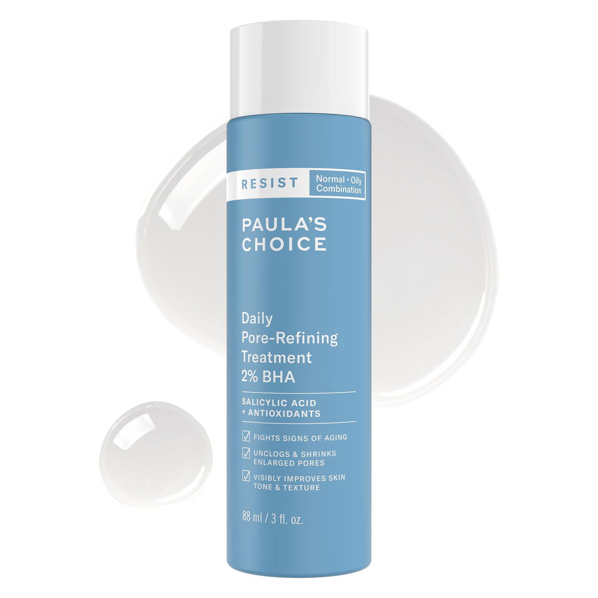 Paula's Choice RESIST Daily Pore-Refining Treatment - 2% BHA Exfoliant for Large Pores, 3 oz