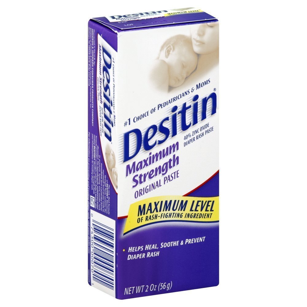 Desitin Diaper Rash Cream - Maximum Strength 2 oz Pack of 2