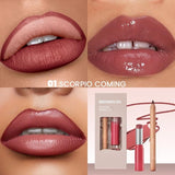 2PCS Lip Liner and Lipstick Combo Set - Waterproof Long-Lasting Matte