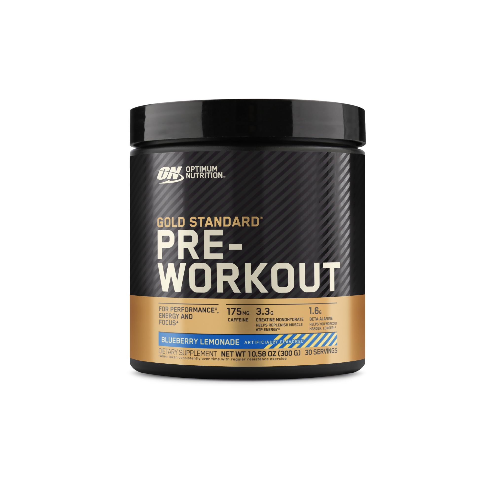 Optimum Nutrition Gold Standard Pre-Workout - Blueberry Lemonade Flavour - 300g