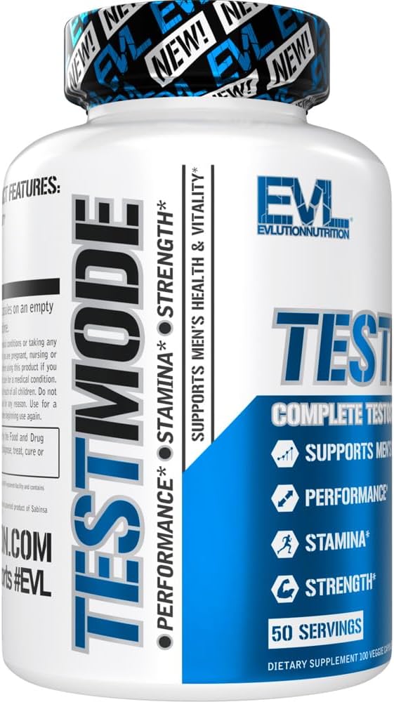 مكمل TestMode لدعم التستوستيرون، يعزز القوة والاستamina والحيوية للرجال