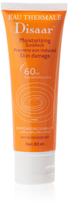 DISAAR Beauty SPF 60+ Moisturizing Sunblock - 80ml for Dry & Sensitive Skin