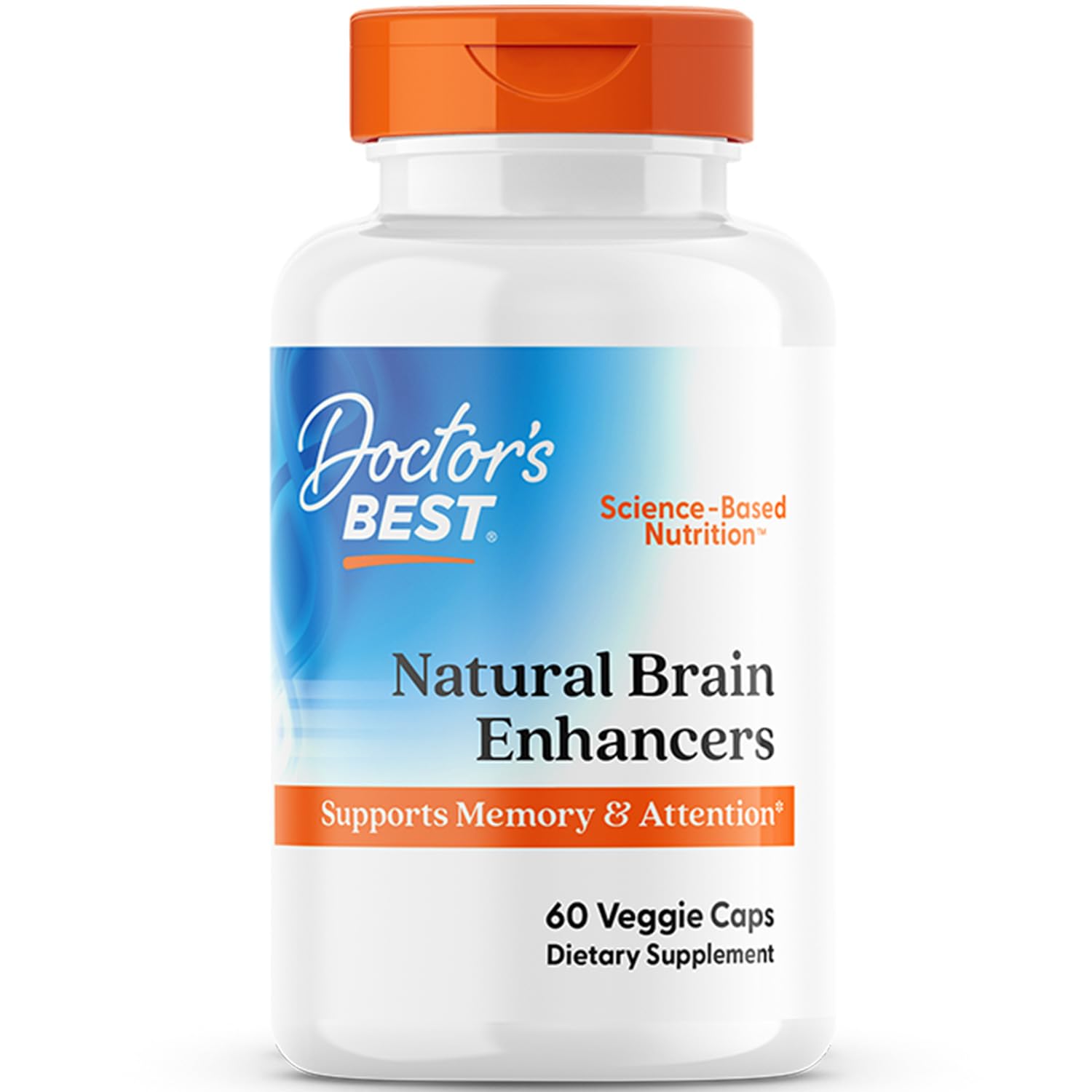 Doctor's Best Natural Brain Enhancers - Cognitive Support (60 Veggie Caps)