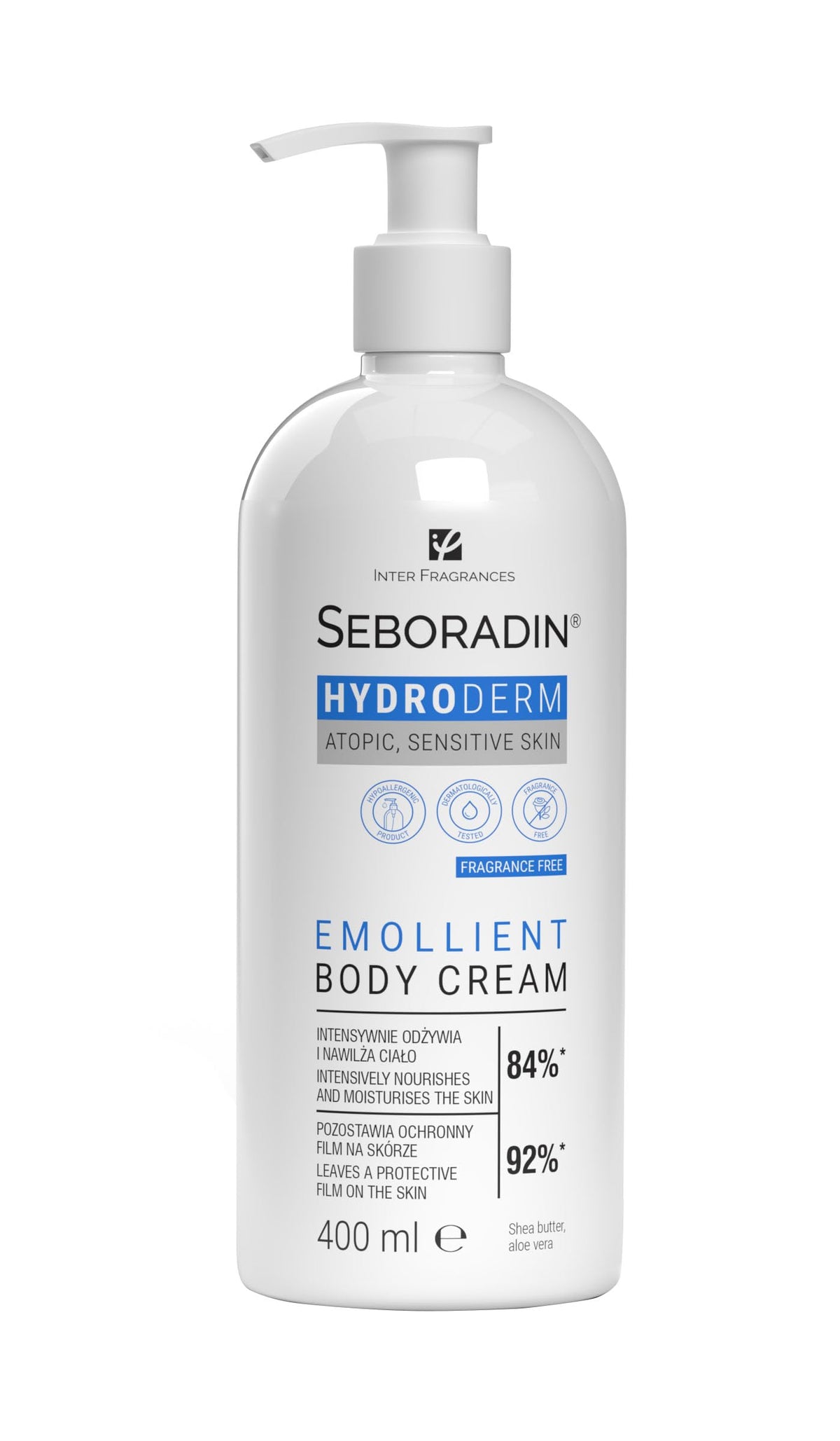SEBORADIN Hydroderm Body Lotion & Cream for Sensitive, Dry & Atopic Skin | 400ml
