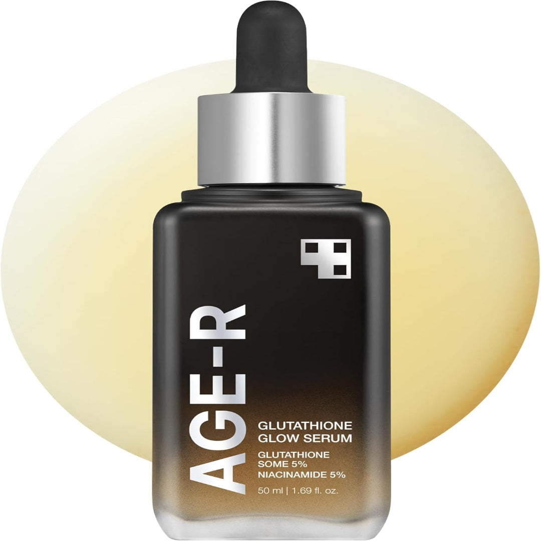 美迪큄 AGE-R Glutathione Glow Serum，专属色素和弹性精华，24小时纯粹光彩，活性光泽技术，日常使用，韩国护肤