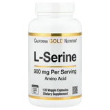 California Gold Nutrition L-Serine, 900 mg, 120 Veggie Capsules