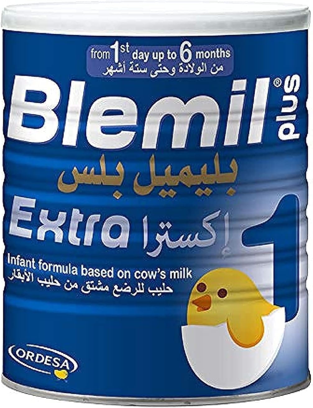 Blemil Plus Extra 1 حليب تركيبة متابعة، للرضّع من اليوم الـ ١ حتى ٦ أشهر، ٦٠٠ جم