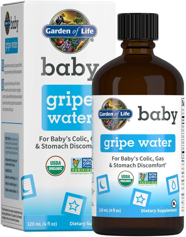 Garden of Life Baby Organic Gripe Water - USDA Organic Colic & Gas Relief