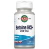 KAL Betaine HCL with Pepsin - Digestive Health Enzyme Supplement, 100 Tablets