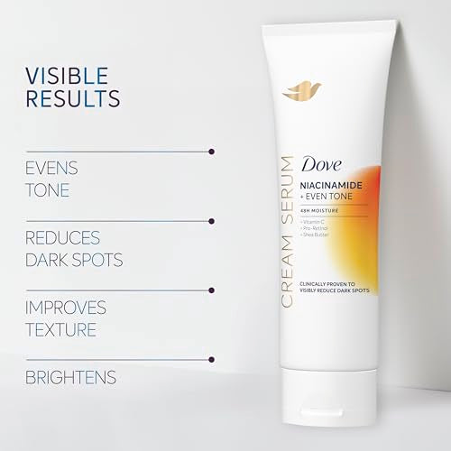 Dove Niacinamide + Even Tone Body Cream Serum with Vitamin C & Pro-Retinol, 8 oz