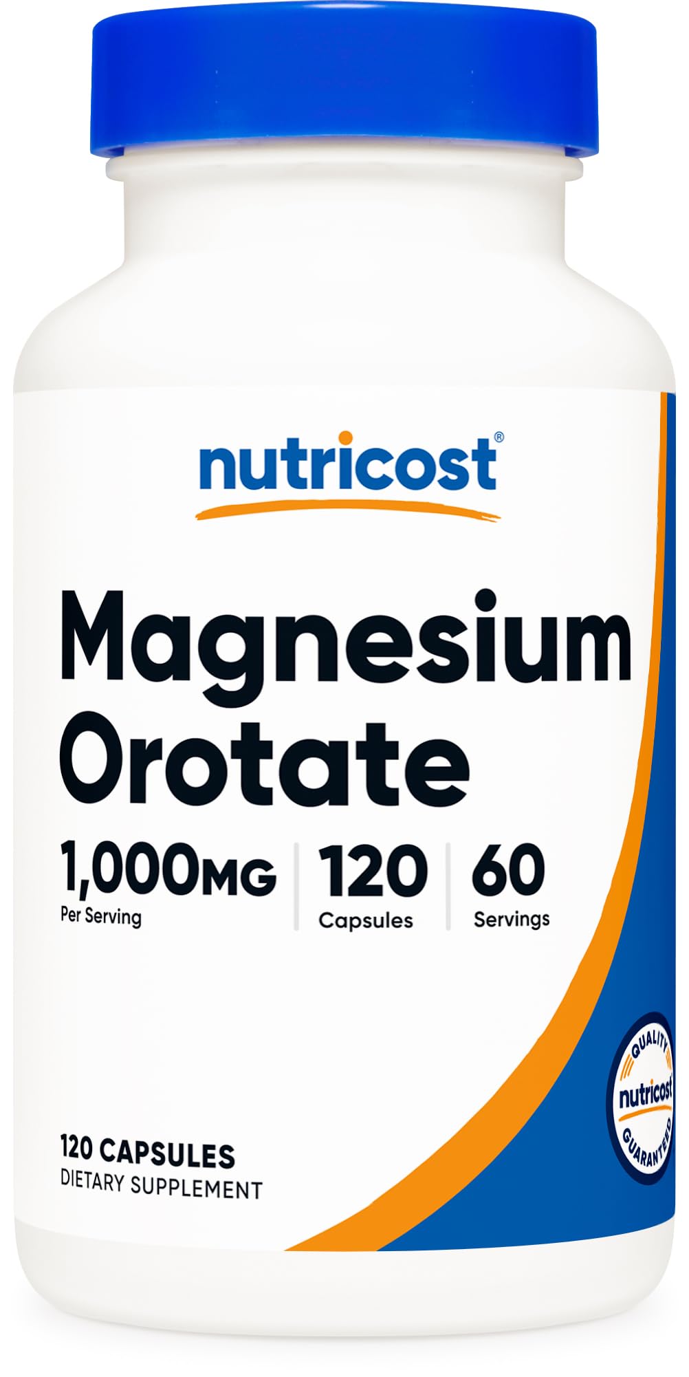 Nutricost Magnesium Orotate 1000mg High Strength Supplement - 120 Capsules