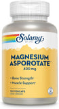 Solaray Magnesium Potassium Aspartates - Energy & Muscle Support (120 Caps)