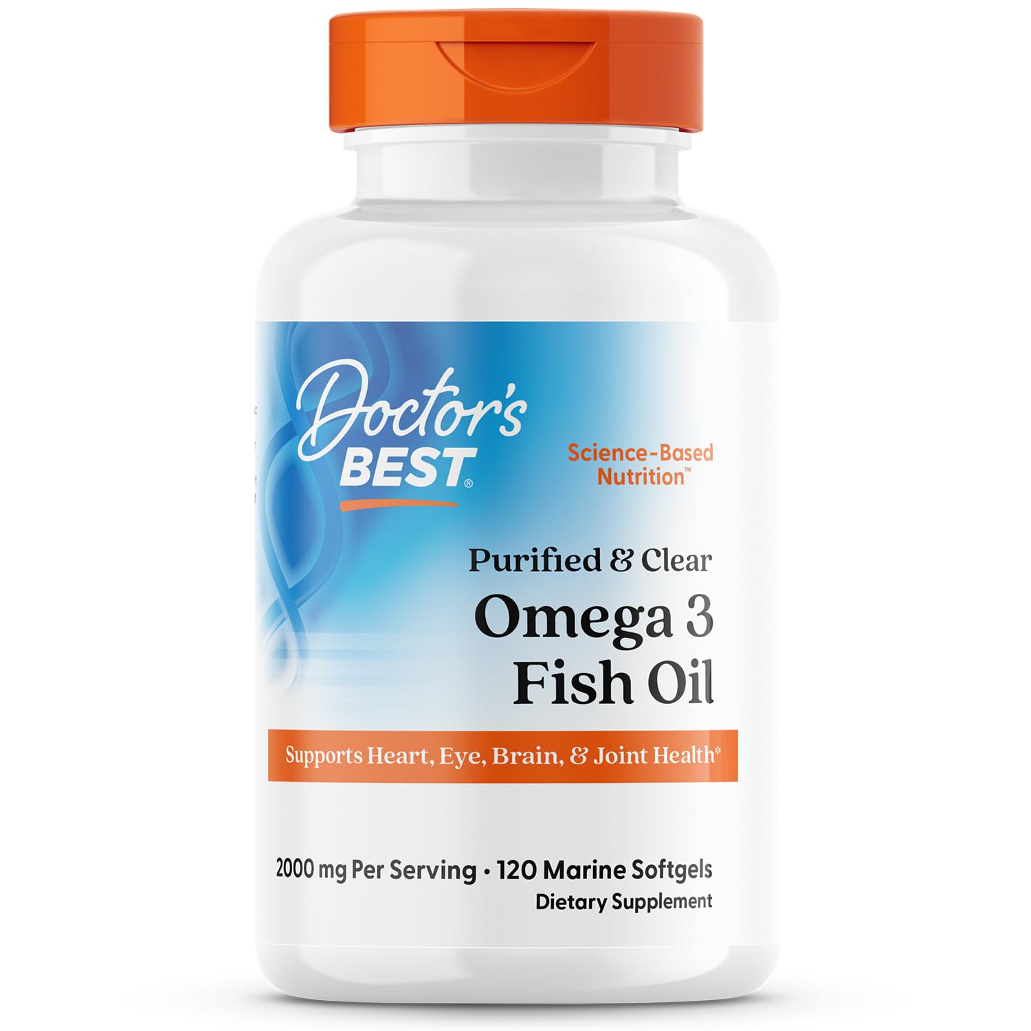 Doctor's Best Purified & Clear Omega 3 Fish Oil Capsules