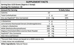 Healthy Gut Vegan Formula | with L-Glutamine and Clinically proven ingrediens | Supports gut permeability, gastrointestinal support, helps alleviate stomach discomfort and boost immunity