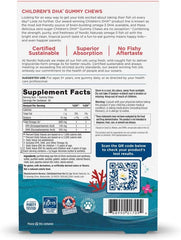 Nordic Naturals Zero Sugar Children’s DHA Gummy Chews, Tropical Punch - 30 Gummy Chews for Kids - 600 mg Total Omega-3s - Brain Development, Learning, Healthy Immunity - Non-GMO - 30 Servings