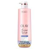 Olay Super Serum Body Wash for Rough & Bumpy Skin - Hydrating & Renewing with Exfoliating Minerals - 18.5 fl oz