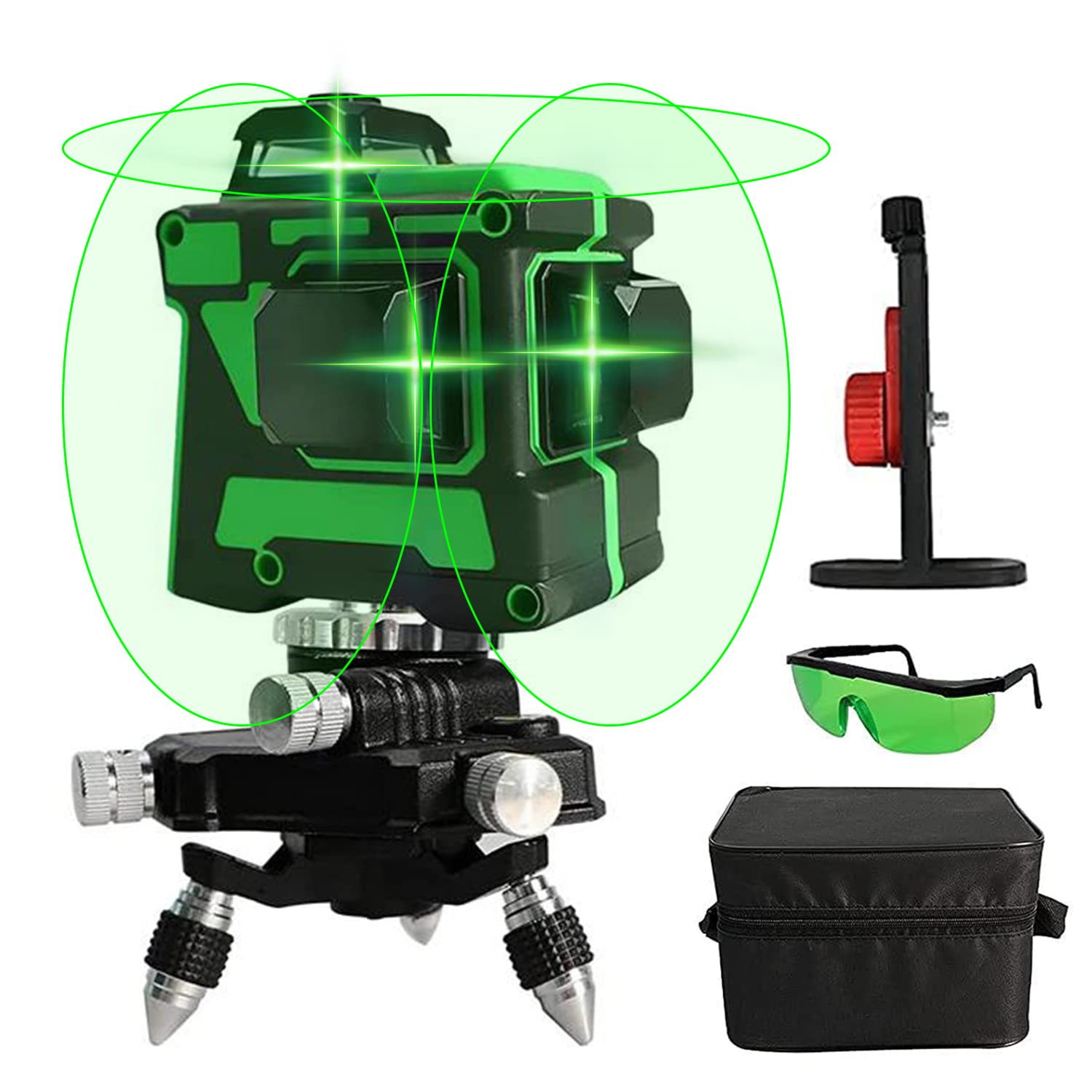 Professional 12-Line Green Light Self-Leveling Cross Marking Laser Level