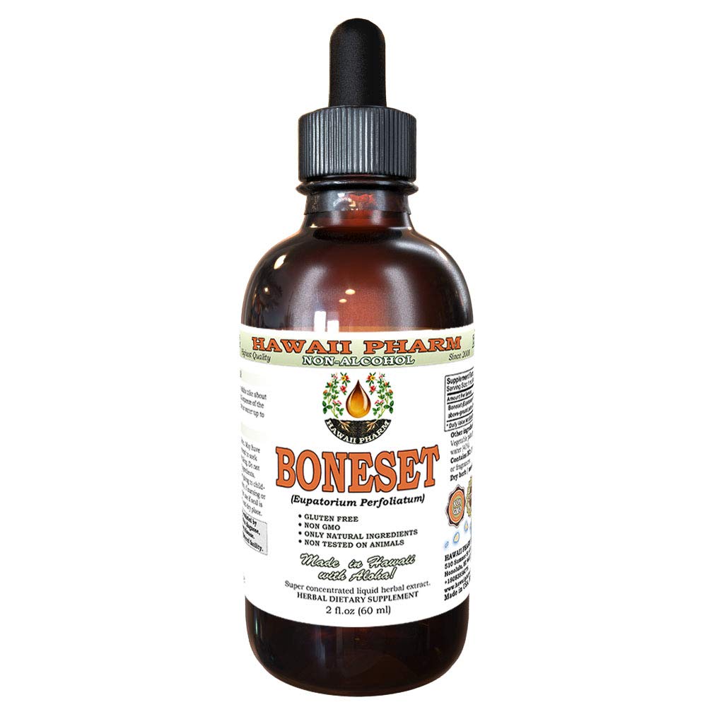 Hawaii Pharm Boneset Liquid Extract - Alcohol-Free Herbal Supplement 2 oz