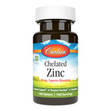 Carlson Chelated Zinc 30mg - 100 Tablets for Immune Support