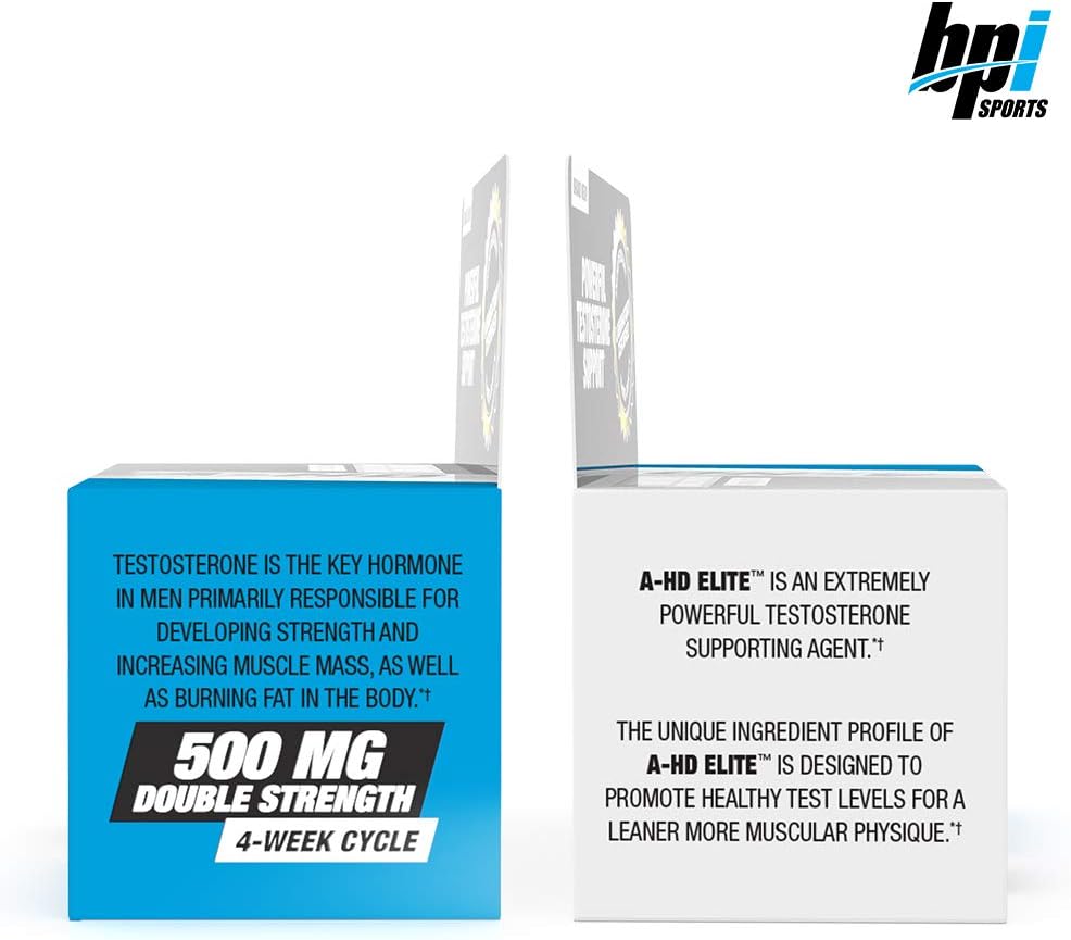 BPI Sports A-HD Elite testosterone booster for increased stamina, strength, and metabolism