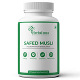 Herbal Max Safed Musli Capsules - Boost Energy, Stamina & Immunity Naturally, 800mg 60 Caps