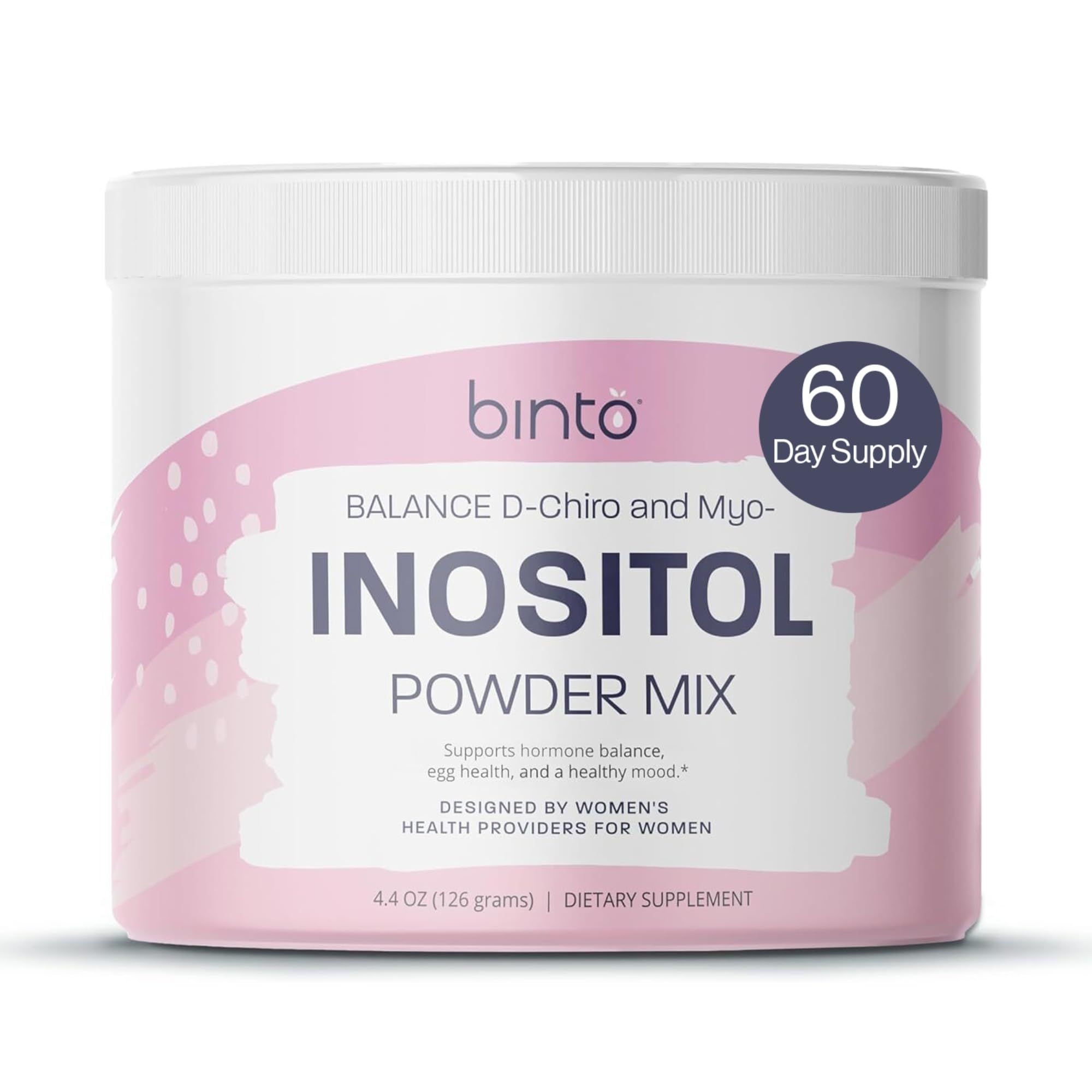 Binto Inositol Powder Mix - 60-Day Supply - 40:1 Ratio for Hormone Balance & Ovulation Support