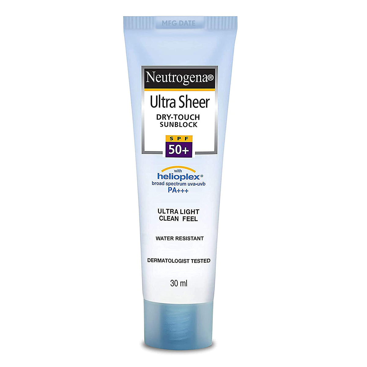 Neutrogena Ultra Sheer Dry-Touch Sunblock SPF 50+: Broad Spectrum Protection