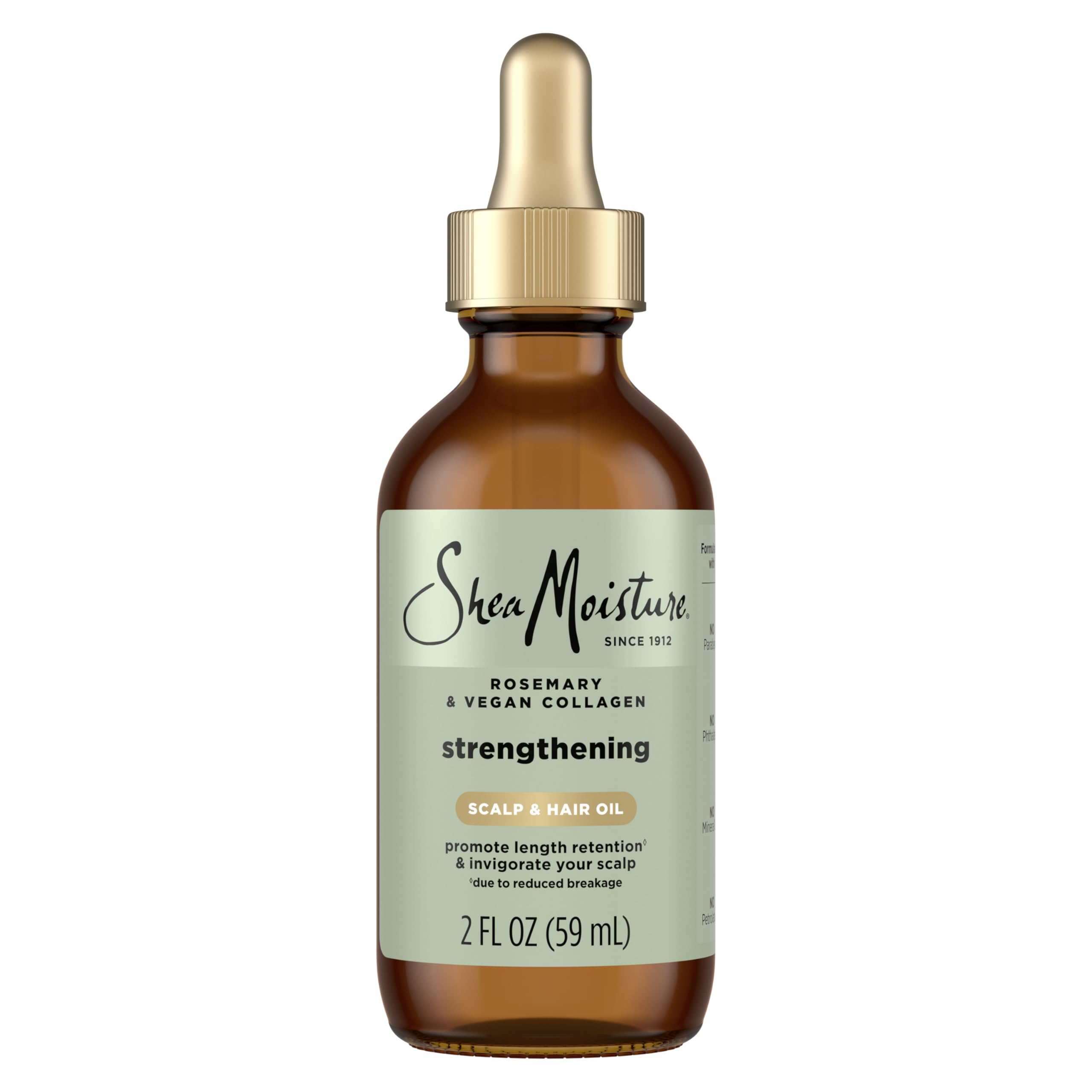SheaMoisture Strengthening Scalp & Hair Oil - Nourish & Revitalize Hair - 2 Fl Oz (59 ml)