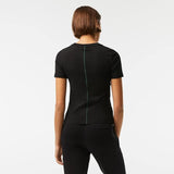 Lacoste Women's Premium Cotton Crew Neck T-Shirt: Effortless Style & Comfort