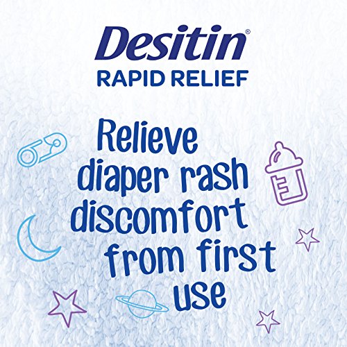 Desitin Rapid Relief Diaper Rash Cream - Zinc Oxide Formula, 2 oz Tube
