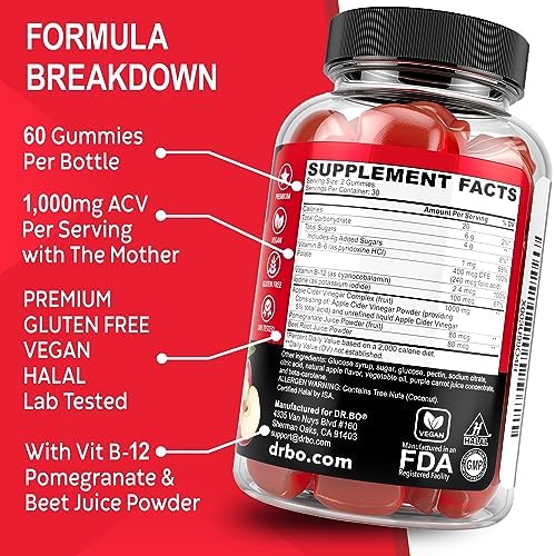 ACV Apple Cider Vinegar Gummies - Natural Support for Advanced Weight Loss, Detox, Cleansing, Digestion Plus Gut Health - ACV Gummies Supplements with 1000MG Apple Cider Vinegar Gummy with The Mother
