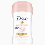 Dove Women Antiperspirant Deodorant Stick - 48H Protection, Powder Soft, Alcohol-Free - 40g