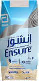 مشروب مغذي متوازن بالكامل بنكهة الفانيليا من Ensure ١٨x٢٠٠ مل