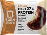 BORN Winner Deluxe Protein Cookie Bar, Cookies N Cream, High Protein, 75g