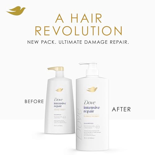 Dove Intensive Repair Shampoo - 28 fl oz | Bio-Protein & Amino Serum for Damaged Hair