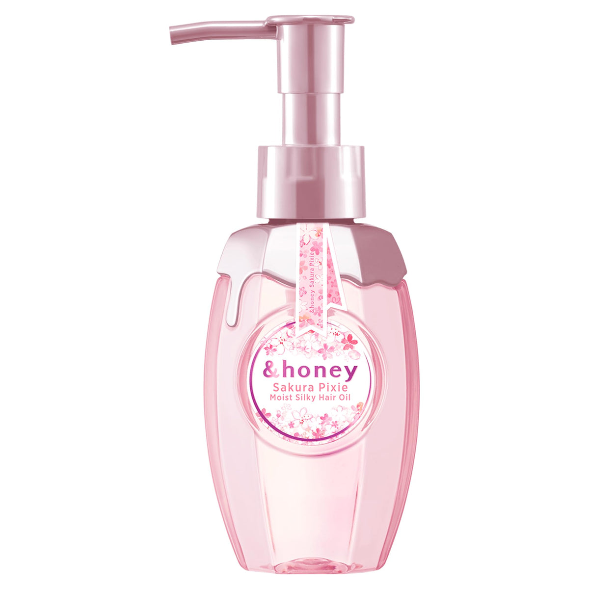 [Limited Design Sakura 2024] &honey Pixie Moist Silky White Cherry Blossom Hair Oil - 100ml | Lightweight Hair Nourishment