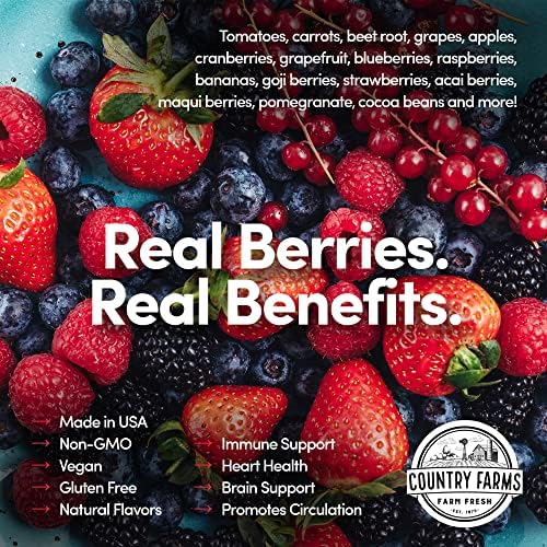 Country Farms, Super Reds, Mixed Berry, 7.1 oz (200 g)