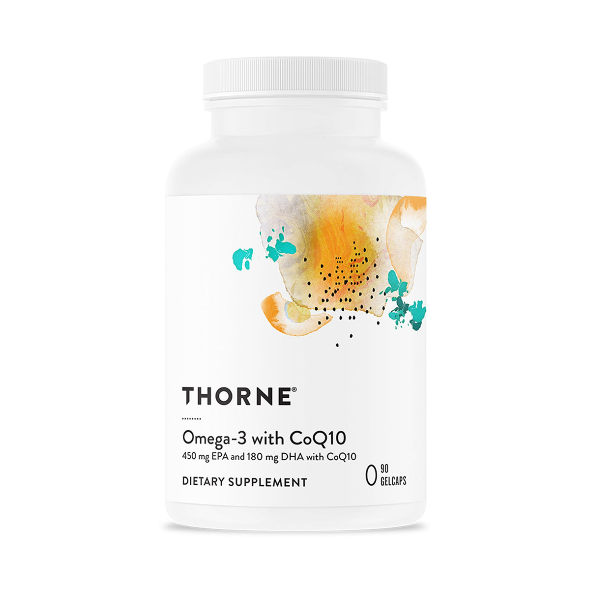 Thorne Research Omega-3 with CoQ10 - Cardiovascular & Cognitive Support, 90 Gelcaps