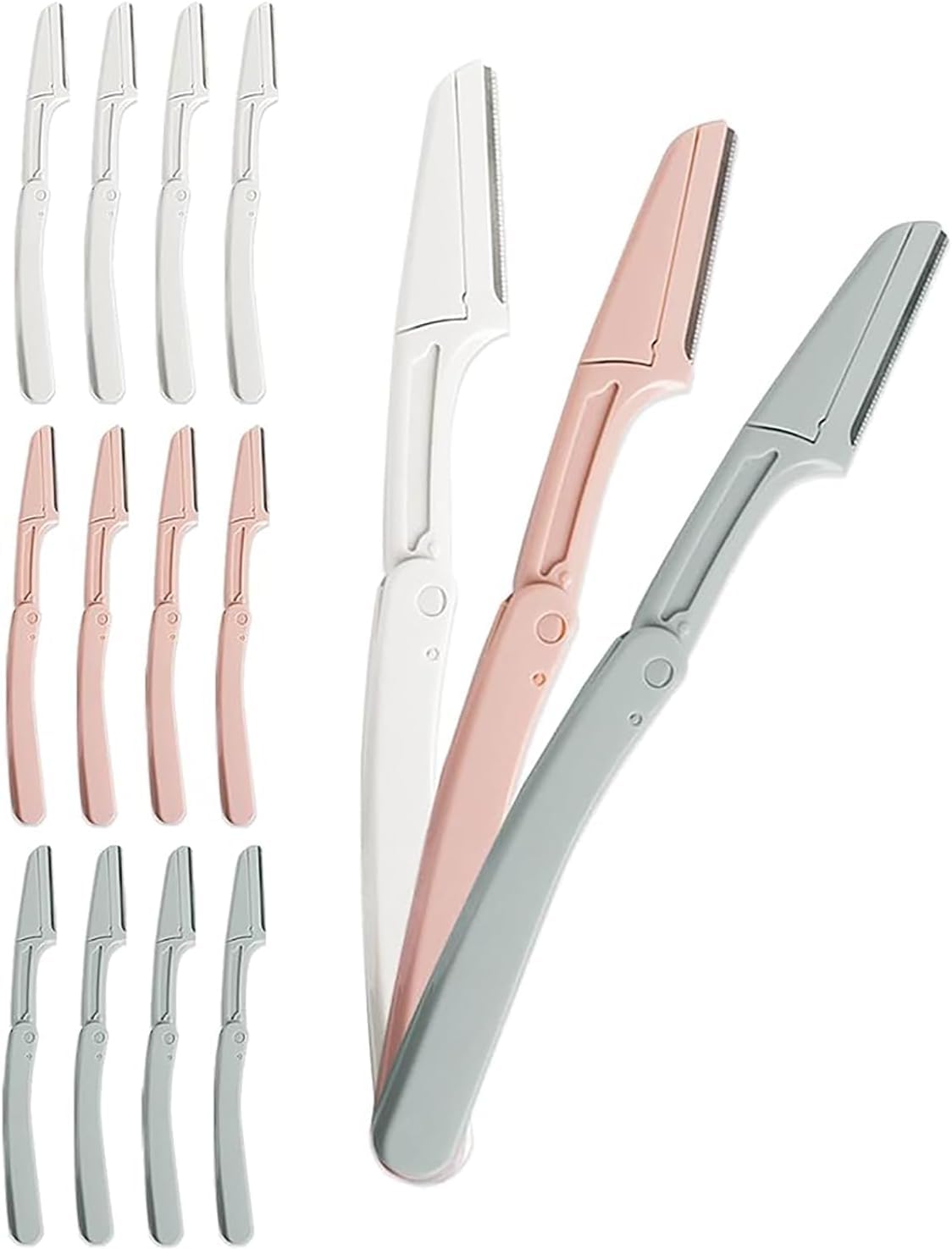 Tazweeq Eyebrow Razor for Women - 3 Piece Set, Facial Hair Removal, Dermaplaner Razors for Women and Men