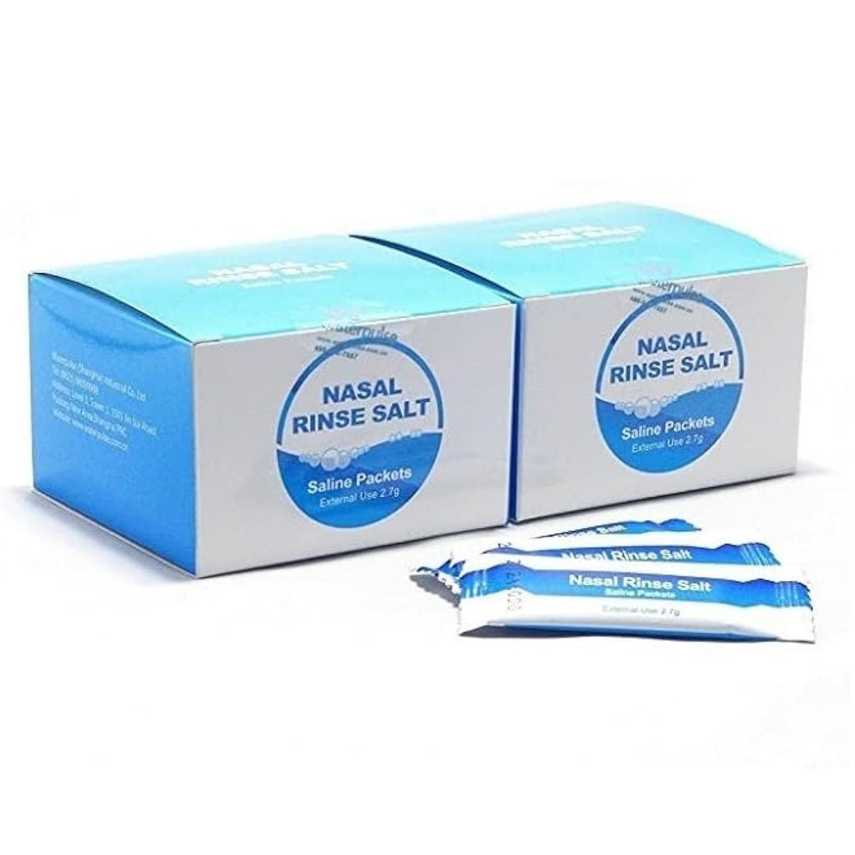 Nasal Wash Salt Refill Mix for Allergy Relief - 60 Packs (2 x 30 Boxes)