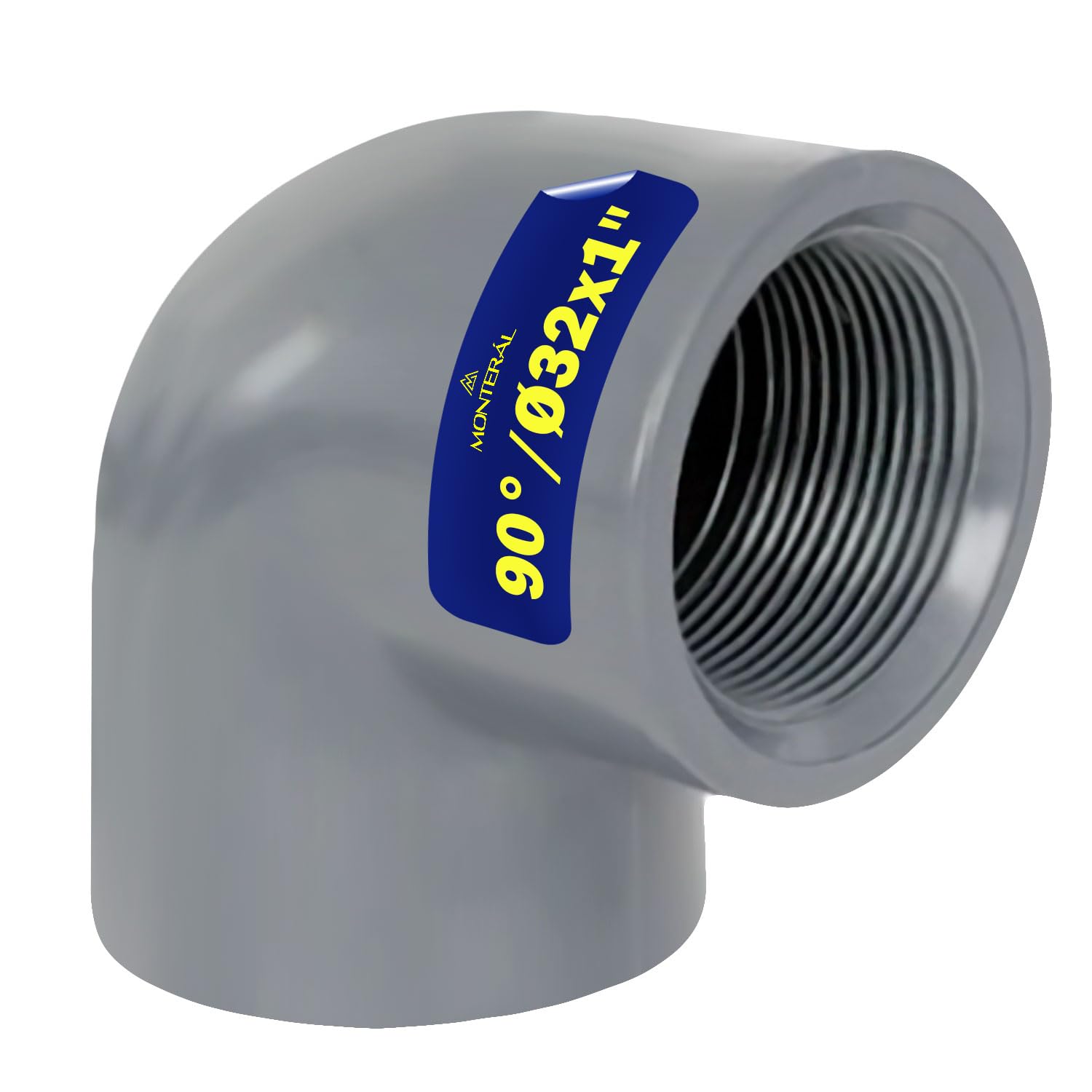 90° Elbow PVC U with Internal Thread Ø 32mm - 10 Year Warranty by MONTERAL